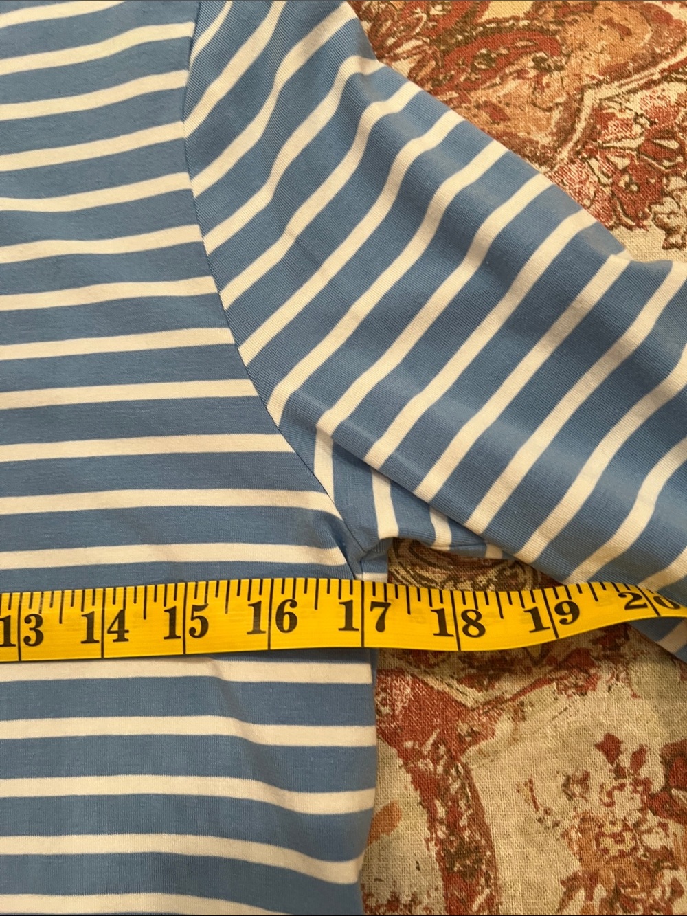 Alice Walk blue and white striped tee Small NWOT - Picture 3 of 6